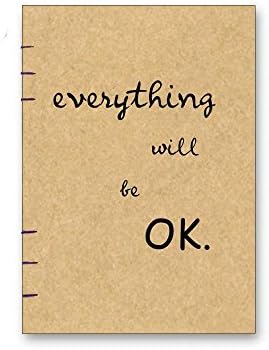 A5 Notebook Handmade / Cream paper without lines #T15