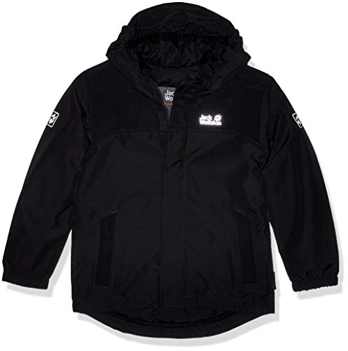 Jack Wolfskin Boy’s B Kayak Falls Waterproof Insulated Jacket, Phantom, Size164(13-14)