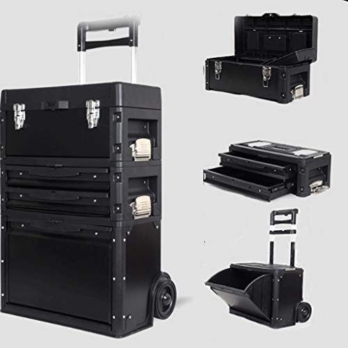 LMJ Werkzeugkasten Trolley Werkzeugkästen for Multifunktionale DREI-Schicht-Kombi-Pull-Rod-Werkzeugkasten mit hoher… – Bild 5