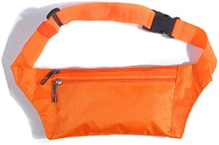 Running Belt Bum Bag Waterproof Fanny Pack Lightweight Adjustable Travel Waist Belt Bag Unisex (Orange)