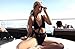 SARA SWIM Women's Tie Front Cut Out One Piece Swimsuit Beachwear High Leg Bottom (S, White)