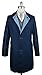 K-red by Kiton Navy Blue Reversible Raincoat 40/50