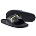 Gold BJJ Jiu Jitsu Sandals - Comfortable Slides for Martial Arts - Great for BJJ, Judo, Wrestling, Boxing, Muay Thai, MMA & Shower Shoes (Men's Size 10) Black