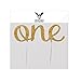 INNORU One Cake Topper 1st First Birthday Cake Decoration Double Sided Gold Glitter Stock