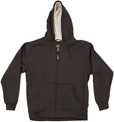 Moose Creek Men's Carbon Creek Hoodie With Berber Sherpa Lining (XX-Large, Coffee) Apparel