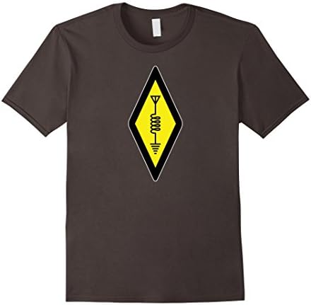 Mens International Amateur HAM Radio Symbol Shirt licensed TShirt XL Asphalt