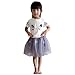 Jastore® Kids Girls Cute Cat Pattern Clothing Sets Top + Tutu Skirt
