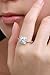 SODIAL(R) Women's Crystal Engagement Wedding Jewelry Ring Silver(8)