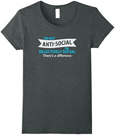 Womens Antisocial Social Club Shirt Small Dark Heather