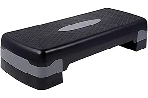 HOOKUNG Height-Adjustable 4"-6" Aerobics Step Platform Fitness Equipment Workout Stepper Trainer For Indoor Exercise