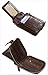BAIGIO RFID Bifold Men's Cowhide Leather Zip Around Wallet Vintage Travel Multi Card Holder Purse, Black