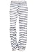 Famulily Women's Stretch Comfy Striped Drawstring Wide Leg High Waisted Pajama Pants(Grey,Large)