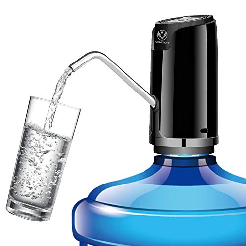 VISATOR 5 Gallon Water Bottle Dispenser - Portable Compact Drinking Water Pump with 600ml quantitative effluent Switch fits for 1 to 5 Gallon Jugs (Mandala)