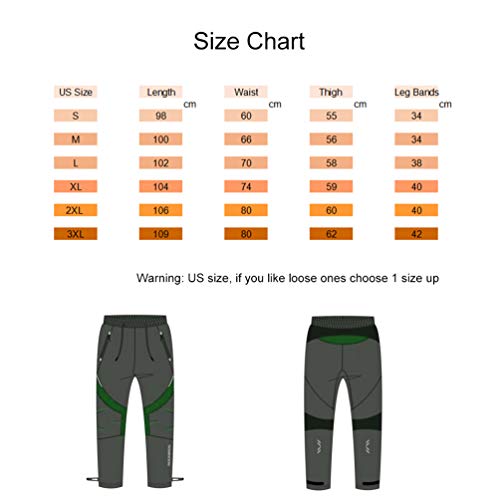 image for RockBros Men's Sports Pants Athletic Fleece Pants Windproof for Winter