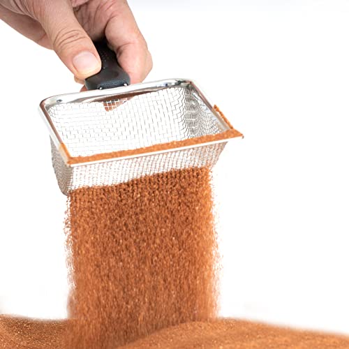 Protover Reptile Sand Substrate Metal Sand Shovel Stainless Steel Fine