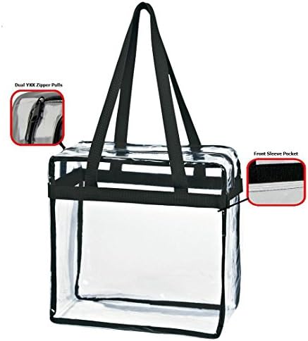 Bravo Enterprise Clear Tote Bag 12 x 12 x 6 NFL Stadium Approved. Made in The USA.