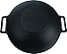 Utopia Kitchen Cast Iron Shallow Concave Wok, Black, 12 Inch, Wide Handles