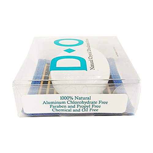 DO 100 Natural, Crystal Deodorant Stone On A Bamboo Mat, 5.5 Oz, No