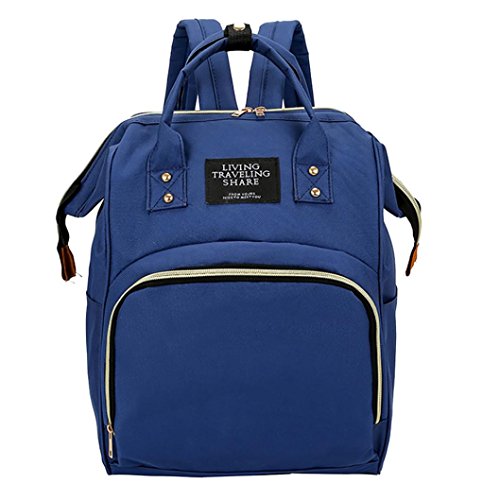 Alixyz Diaper Bag Multi-Function Waterproof Travel Backpack Nappy Bags for Baby Care Large Bag (M, Navy)