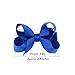 Tianyume 20pcs Soild Baby Girl Hair Bows Colorful 2.4 inch Mini Ribbon Lined Alligator Epidemic Hairpins for Children Headwear