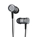 ROCK® [Mula] Premium Metal Housing Tangle-Free Durable Braided Cable Low Distortion Noise Isolating Heavy Bass Wired Stereo In-Ear Earbuds Headphones Headset with Mic Microphone with 3.5mm Jack - Grey