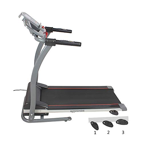 Feelway Treadmill Folding Motorized Running Exercise Machine Easy Assembly w/Incline Pre-Set Programs for Home Use
