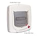 PetSafe Exterior/Interior Cat Door: 4-Way Locking Pet Door Flap - Tinted Privacy Door for Outdoor or Indoor Use - Weatherproof, Durable Door Frame - DIY Easy Install with Hardware Kit Included