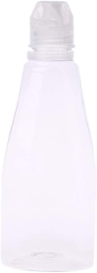 Mayoaoa Liquid Soap Dispenser Squeezable Bottle Condiments Container Travel Reusable Dispenser with a Capacity of 400g Honey For Sauce Ketchup Honey Dispenser, Polyethylene Terephthalate, White