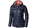 Columbia Women's Flash Forward Hooded Down Jacket, Nocturnal/Hot Coral, Small