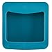 Rachael Ray Tools and Gadgets Stainless Steel Box Grater for Vegetables, Chocolate, Hard Cheeses, and more, Teal Blue