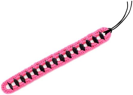 Surf Bandz Recycled Soda Pop Tab Bracelet - Pink on Black