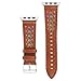 Meidexian888 Replacement Watch Bands for Apple Watch Series 1/2/3/4 38 / 40mm, Openwork Carved Leather Strap Adjustable Wrist (Brown)thumb 1