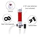 S&L-Winyer Battery-Operated Liquid Transfer Pump Color Red，Fuel Transfer Pump for Gasoline，Filter mask (Red)