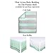 Mint Green Arrow Print Fitted Crib Sheet - 100% Cotton Baby Girl and Boy Tribal Theme Geometric Designs Nursery and Toddler Bedding