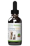 Pet Wellbeing - Urinary Gold for Cats - Natural Support for Cat Urinary Tract Health -- 2oz(59ml)