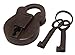 Nesha Antique Style Padlock With Keys Small