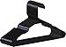 Utopia Home 20-Pack Plastic Hangers for Clothes - Space Saving Notched Hangers - Black
