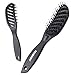 FIXBODY Vented Brush with Boar Bristle for Blow Drying, Styling and Solon, Curved Design Detangling Hair Brush for Men and Women, Massage Scalp and Added Extra Volume