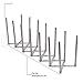 Adjustable Stainless Steel Table Desk Top File Magazine Holder Stacking Sorter Organizer Rack (6 Sectional)