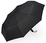 Travel Umbrella, Arespark Rain Umbrella & Parasol, Auto Open and Close- Windproof & Foldable Sunshade - Black