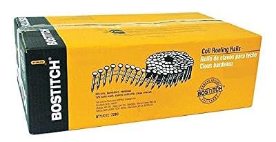 Bostitch Stanley CR5DGAL 1-3/4" Smooth Shank 15° Coil Roofing Nail 7,200 Count