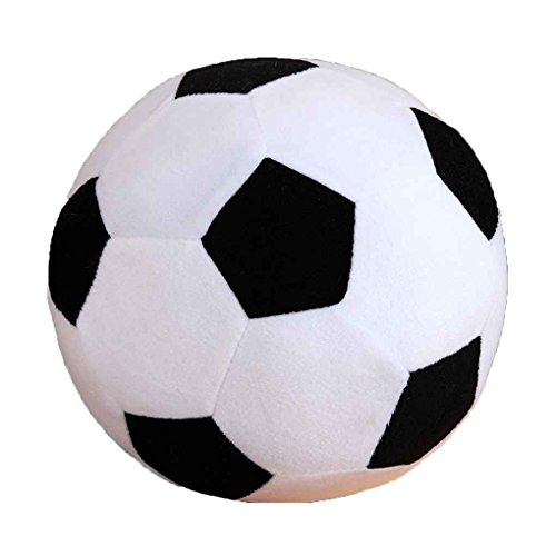 Xuanhemen Cartoon Soccer Ball Pillow Stuffed Plush Baby Football Soccer Sports Toy Gift for Toddler Kids Adults