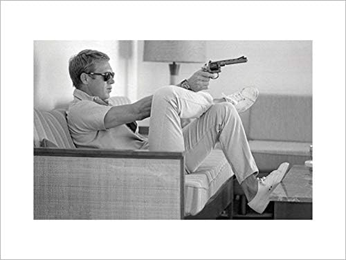 John Dominis Art Print, Steve McQueen - Take Aim (60 x 80 cm Art Print/Poster)