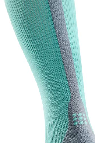 CEP Women's Compression Run Socks Tall Socks 3.0, Ice/Grey II