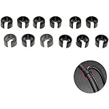 APG Black 6 Pairs (12 Pieces) Replacement Plastic Hooks for Earphones & Headphones & Bluetooth Earphones