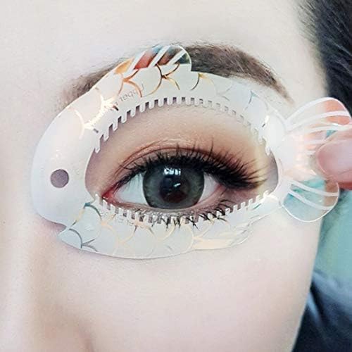 Wisdompark Eyeliner Stencil, Fish Eyeshadow Shield,Repeatable Use Eyeliner Template Plate For Everyone from Beginner to Professionals