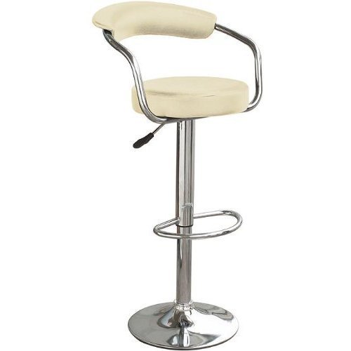 Pair of Zenith Bar Stools Cream Breakfast Bar Stool Kitchen Bar Stool
