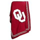 Oklahoma University Sooners OU Fleece Throw Blanket