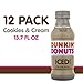 Dunkin Donuts Iced Coffee, Cookies and Cream, 13.7 Fluid Ounce (Pack of 12)