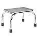 DMI Step Stool for Adults and Seniors, Heavy Duty Metal Stepping Stool for High Beds, Portable Foot Step Stool for Elderly, 250 lb Weight Capacity